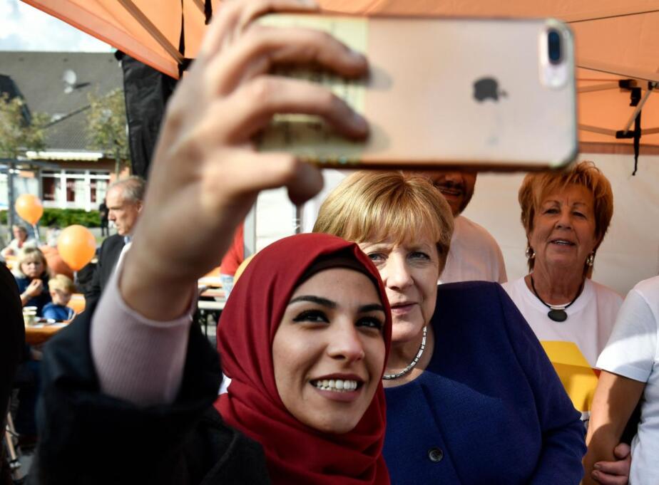 Merkel ja Süüria naine